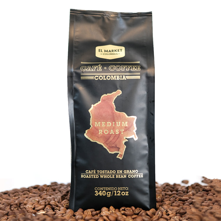 Medium Roast Coffee WHOLE BEAN- 12oz